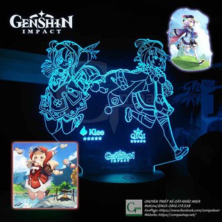Đèn Ngủ Genshin Impact Klee x QiQi Type 2