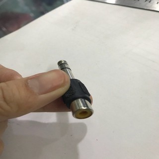 COMBO 2 Jack Chuyển Đầu 6 Ly Ra AV Hoa Sen, giá 1 chiếc (6.5mm đực sang hoa sen cái) | đầu nối jack 6.5 sang rca bông se