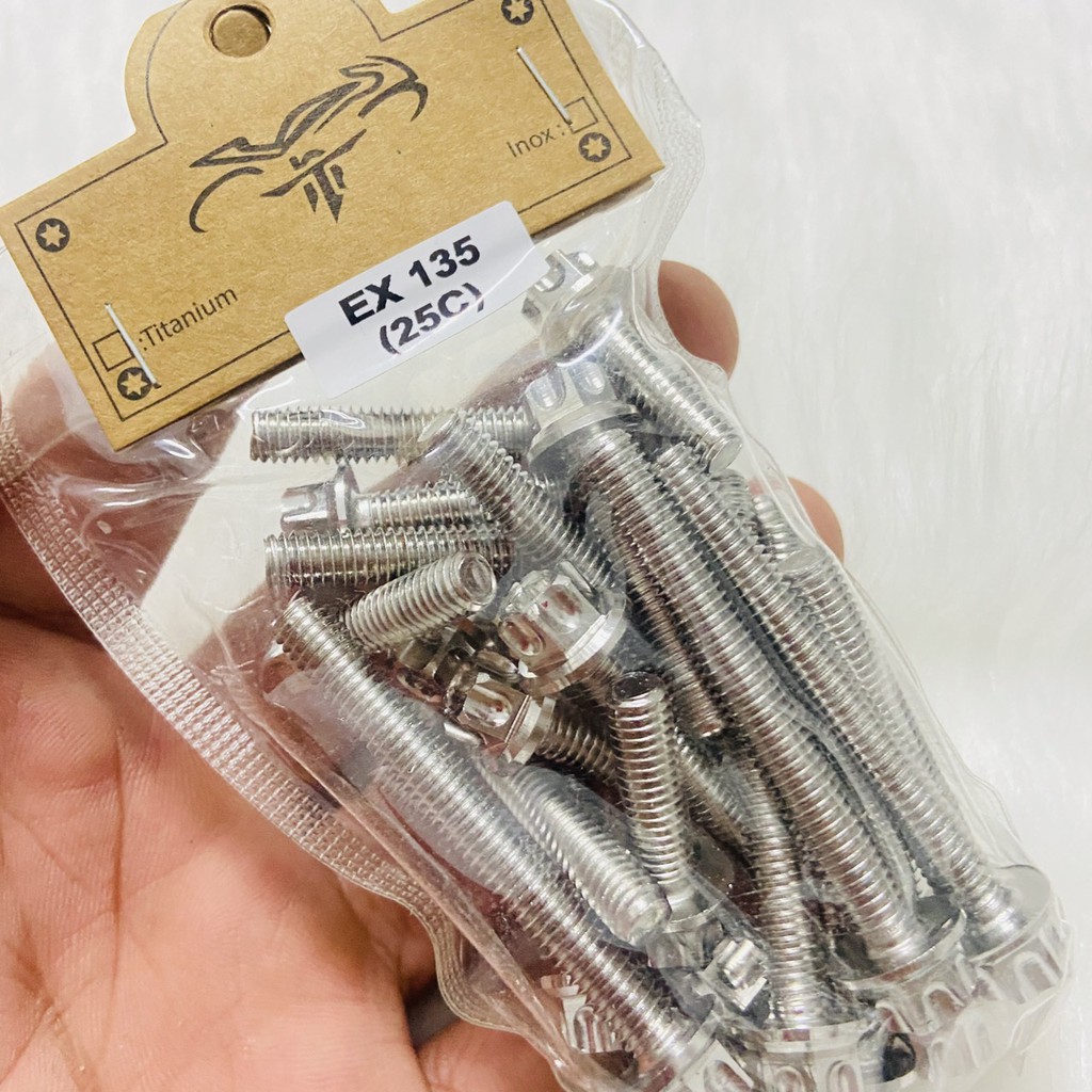 ( SIÊU XỊN) BỘ ỐC INOX SALAYA GẮN FULL LỐC MÁY CHO MỌI DÒNG XE