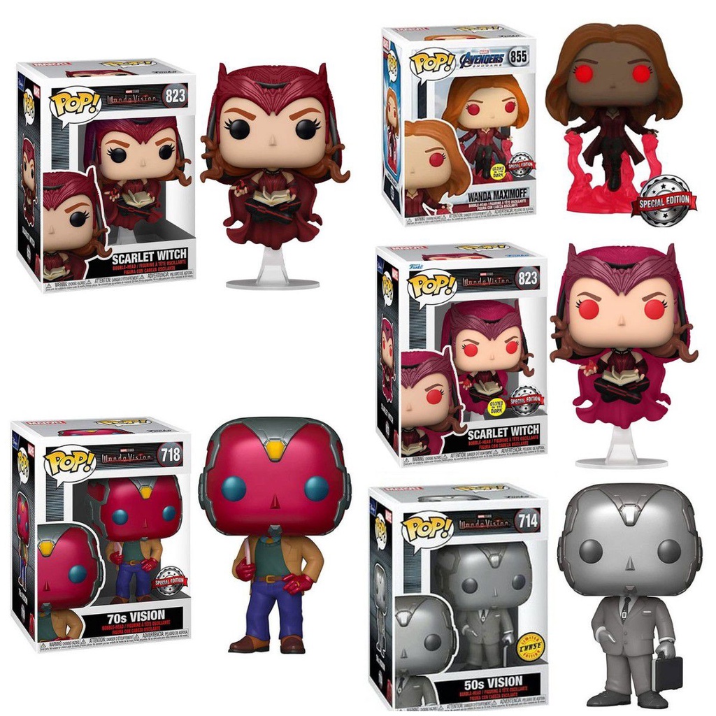 NEW Arrival FUNKO POP Wanda Vision Series Scarlet Witch limited Decoration Model Toy for Children's Toy Birthday Gift