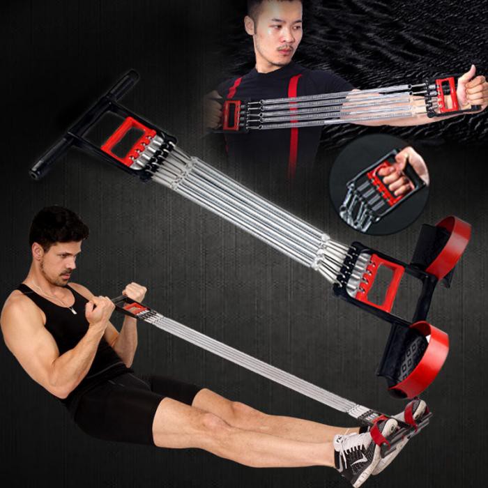Dây kéo tập thể thao đa năng 5 Lò Xo Cỡ To Mới Sản Xuất Có Bàn Đạp Chân