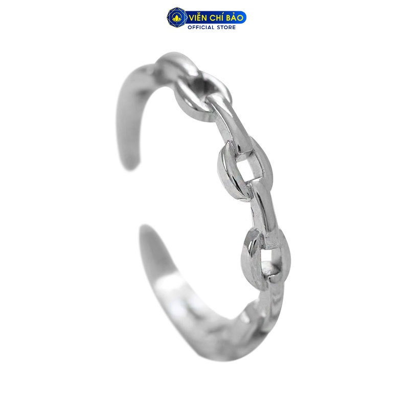 Nhẫn tay bạc nữ đan classic chất liệu bạc 925 thời trang phụ kiện trang sức nữ thương hiệu Viễn Chí Bảo N000564