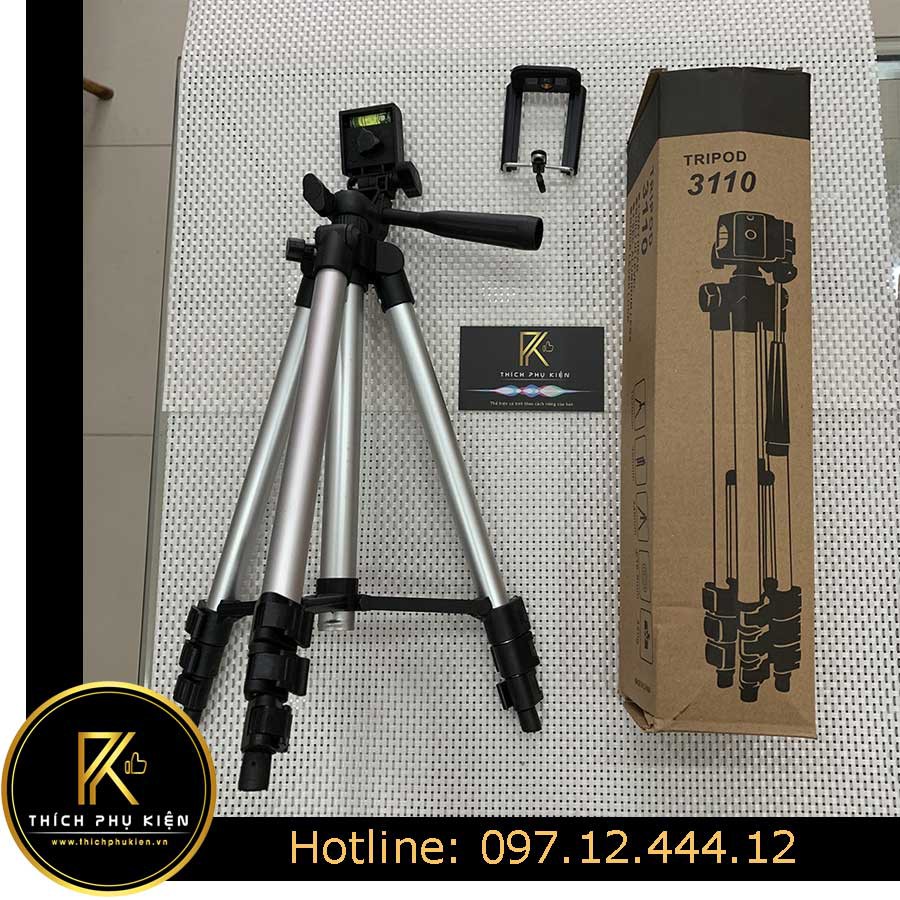 Chân Giá Chụp Ảnh Tripod 3110 Siêu CHẮC 105cm cho máy ảnh và điện thoại - SIÊU RẺ SIÊU CHẤT LƯỢNG