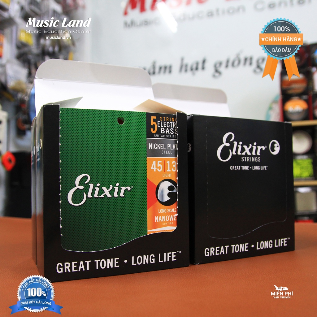Dây Đàn Guitar Bass Điện Elixir 14202 – Chính Hãng