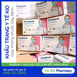 Khẩu trang y tế 4 lớp kio kháng khuẩn