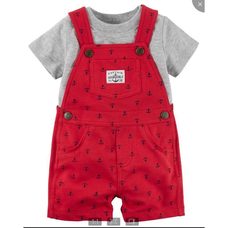 Set Bodysuit &amp; Áo Yếm Carter's bé trai xuất xịn sz 3-18 tháng