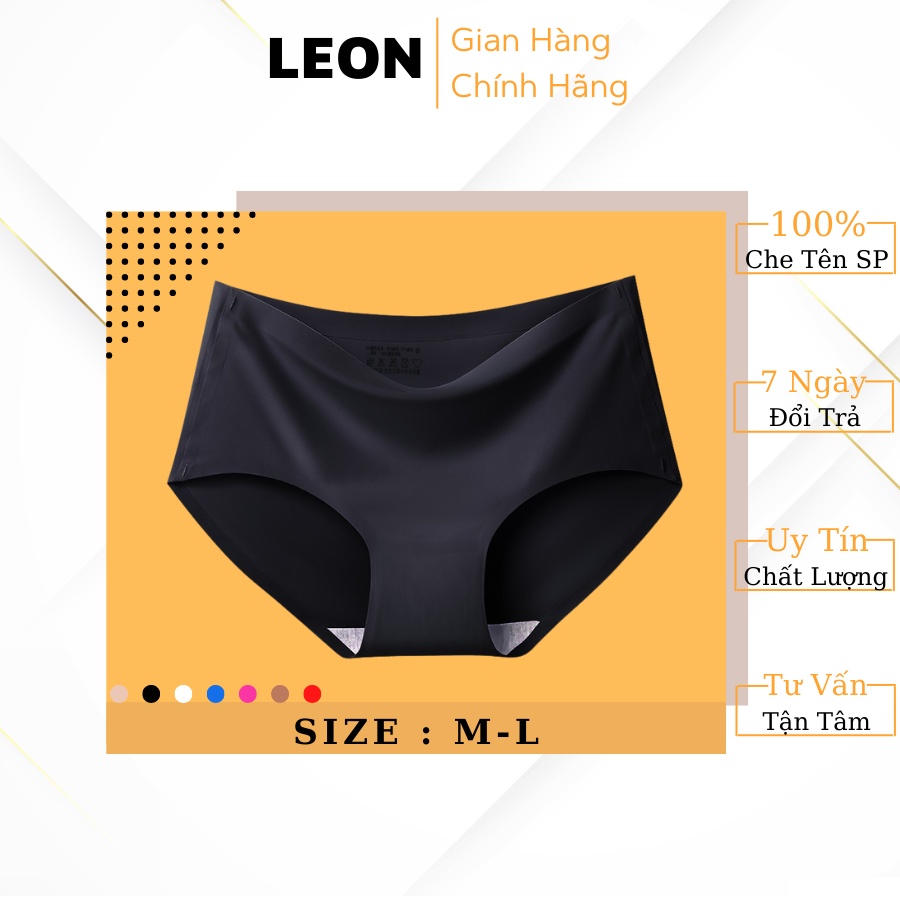 Quần Lót Su Nữ Không Đường May Co Dãn 4 Chiều Mềm Mịn Siêu Thấm Hút LEON 5032-5033