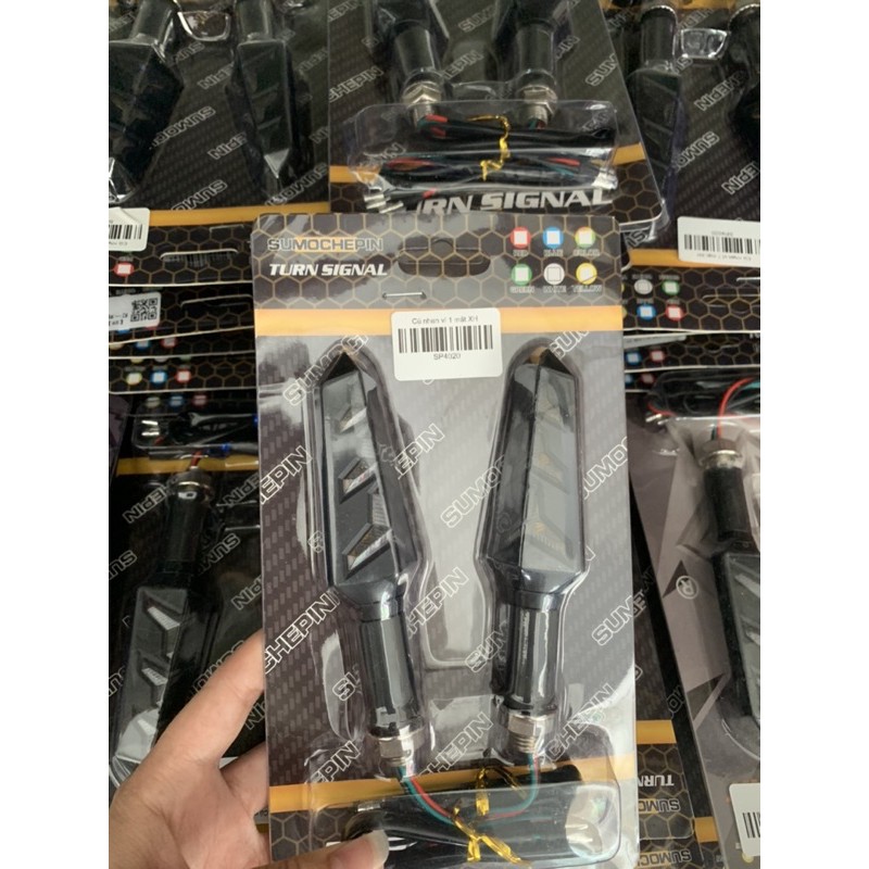 {FREE SHIP}  Đèn led xi nhan chạy 1 mặt và 2 mặt - Đủ màu sắc - Dễ dàng lắp cho mọi loại xe