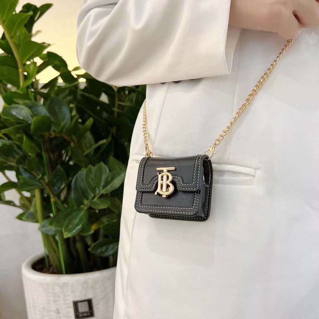 Vỏ Bảo Vệ Hộp Sạc Tai Nghe AirPods Pro 1/2/3 Bằng Da Phong Cách Mới Thời Trang