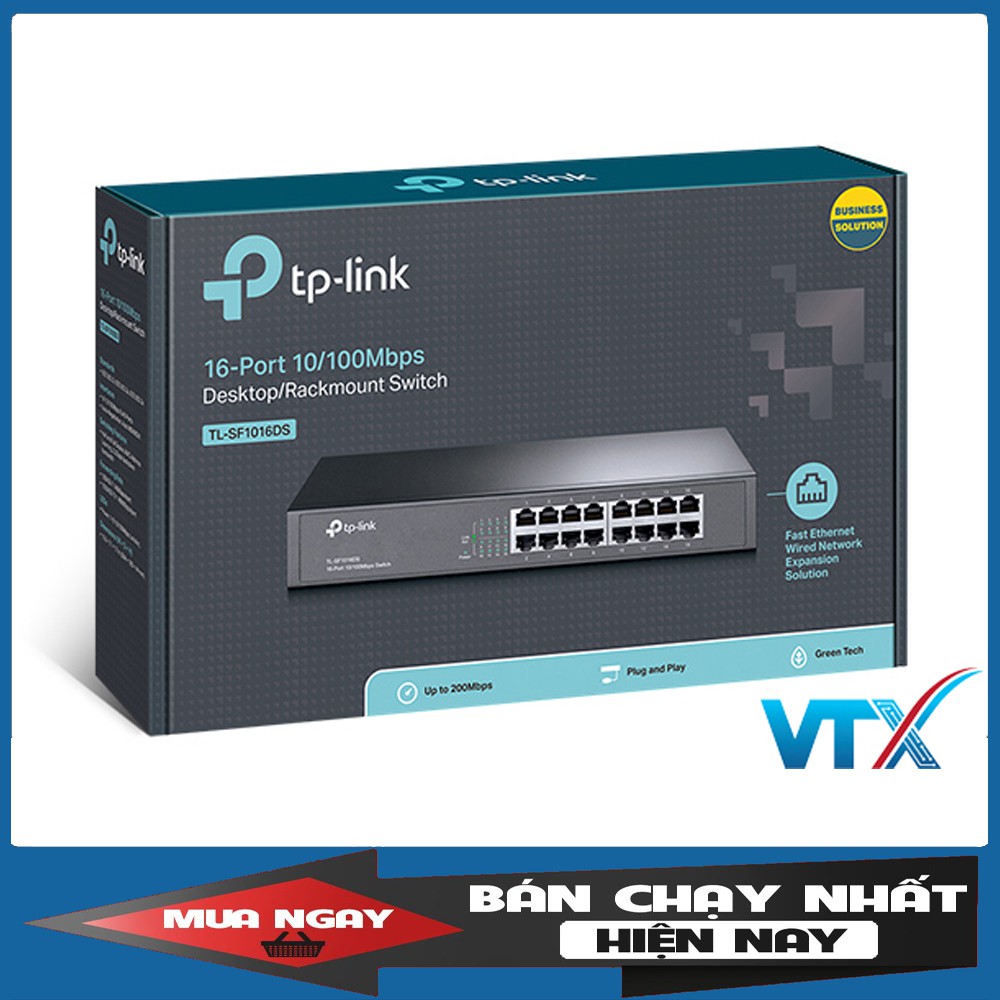 Switch chia mạng TP Link 16Port 10/100Mbps |PN: TL-SF1016DS