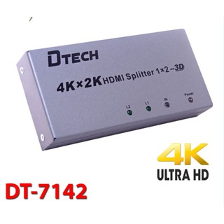 Bộ chia HDMI 1 Ra 2 Dtech Full HD Và 4K