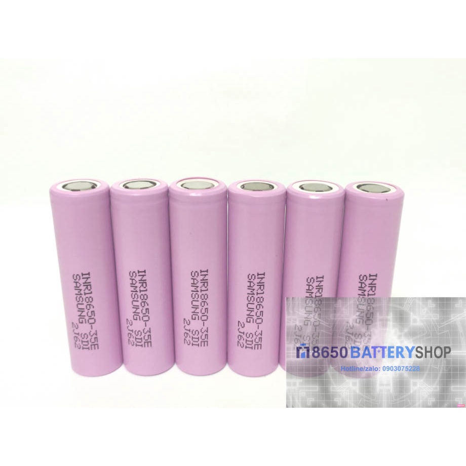 [P30] Pin 18650 Korea Samsung 35E 3500mah xã cao 10A mới 100%,  đảm bảo thông số pin đúng