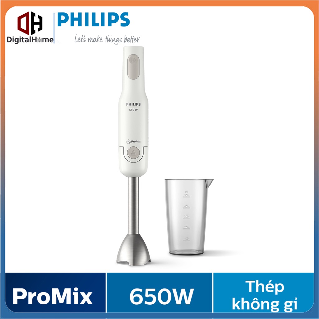Máy xay cầm tay Philips ProMix HR2534/00 , Hàng Chính HÃng - BH 2 Năm