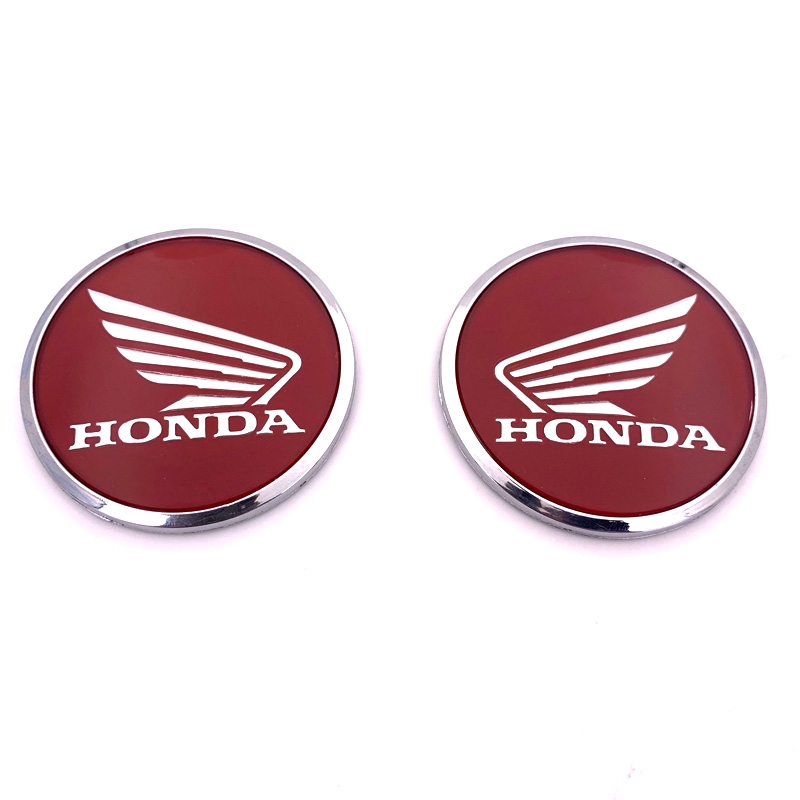 Bộ 2 miếng dán logo HONDA độc đáo 62mm 3D dùng trang trí