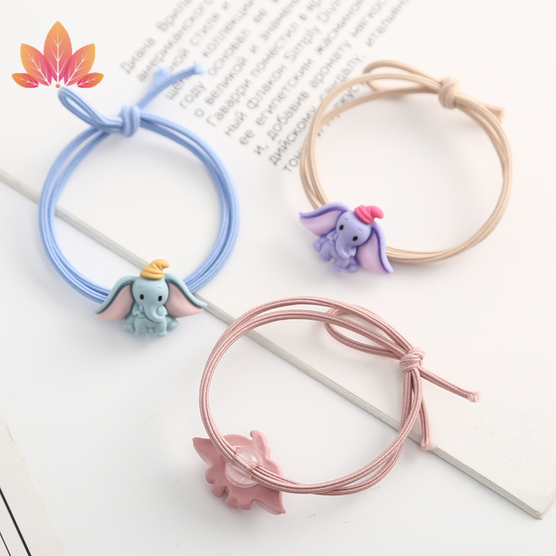 Dây Cột Tóc Co Dãn In Hình Voi Dumbo Jp5