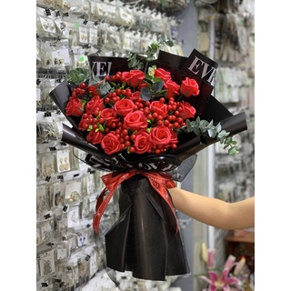 Hoa sáp bó kiểu to hàn quốc cực xinh