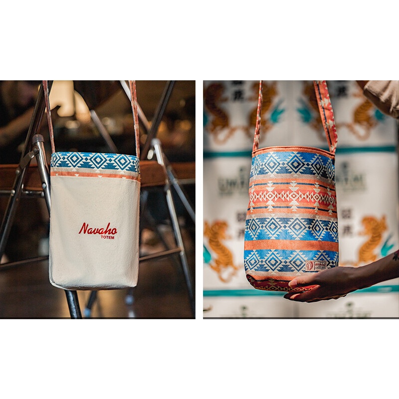 Túi đeo vai MADEN YS2208825 vải canvas cotton phong cách dân tộc retro độc đáo cho nữ văn phòng