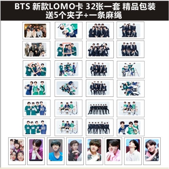 Lomo Card Hộp Nhựa BTS