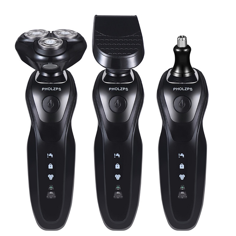 Máy cạo râu đa năng SHAVER SK1588 Bản PRO, Cạo lông, tỉa lông mũi, chống nước cực tốt