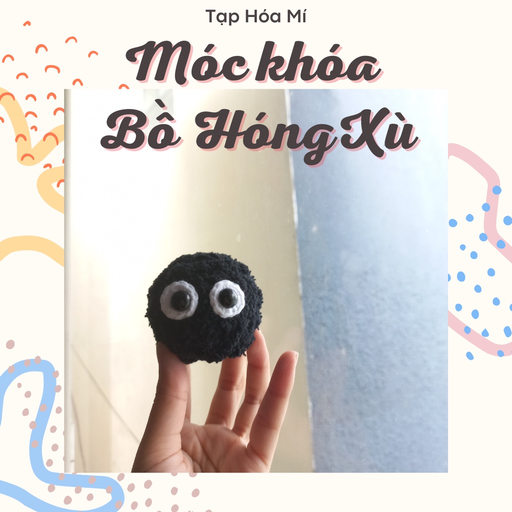 MÓC KHÓA BỒ HÓNG BÔNG XÙ LEN HANDMADE SIÊU ĐÁNG YÊU