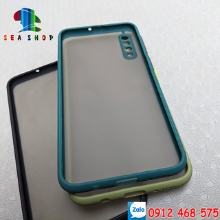Ốp lưng NHÁM Samsung A50, A50S, A30S viền nhựa dẻo chống sốc -Trẻ Trung -kính full 9D, 21D- Kính chống nhìn trộm