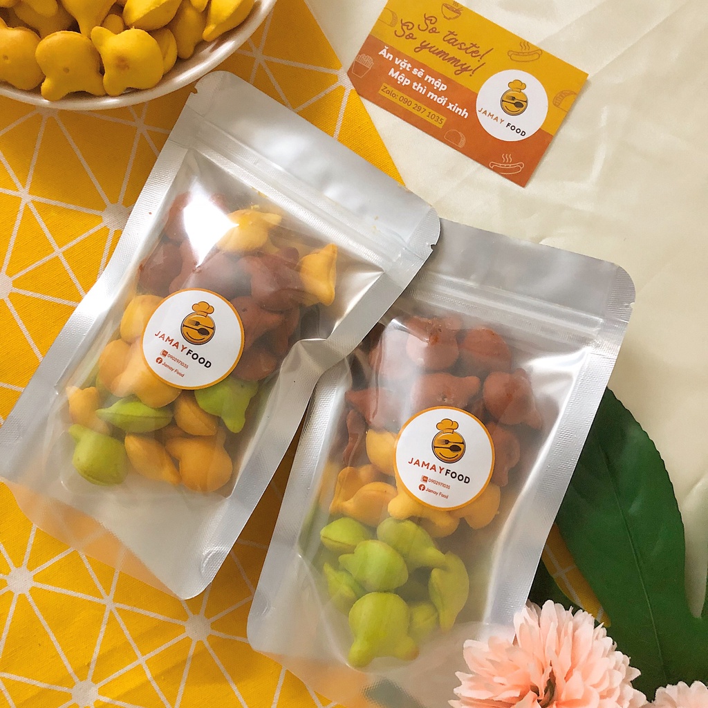 Bánh gấu Liên Hưng nhân kem thơm ngon béo ngậy giòn rụm hủ 600g | Ăn Vặt Jamay Food