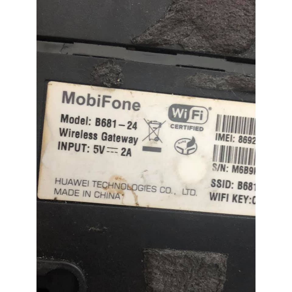 Phát wifi từ sim 3g, Huawei B681, mobifone phân phối nên chỉ sử dụng được mạng mobi, chuyên dùng cho xe khách, hỗ trợ 32 | BigBuy360 - bigbuy360.vn