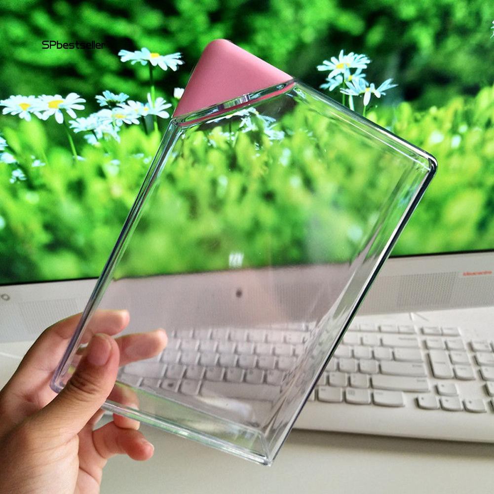 Bình Nước Làm Từ Nhựa Trong Suốt Hình Cuốn Sách Nhỏ Gọn Sáng Tạo 450ml