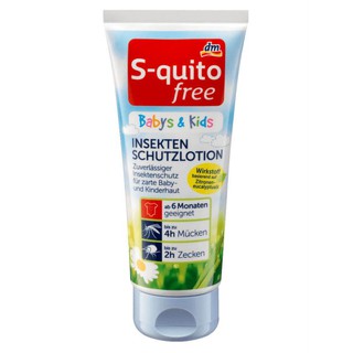Kem chống muỗi và côn trùng cắn s-quito free cho trẻ sơ sinh và trẻ em, 100 ml