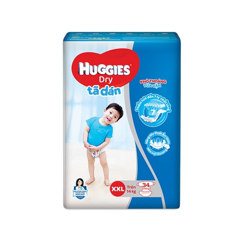 Tã dán HUGGIES DRY JUMBO size M48 - L42 - XL38 - XXL34