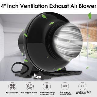 4 inch Quạt thông gió Inline Duct Extractor Air Booster Quạt thông gió gió Air Blower tường thở Fan Home Kitchen