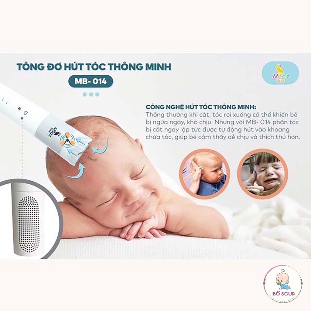 Tông đơ cắt tóc cho bé, tăng đơ cắt tóc cho bé moaz bebe MB014