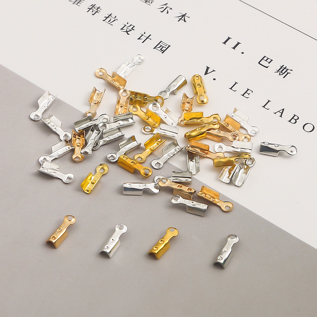 Set 50 móc cài bằng sắt 8x3mm dùng làm đồ trang sức