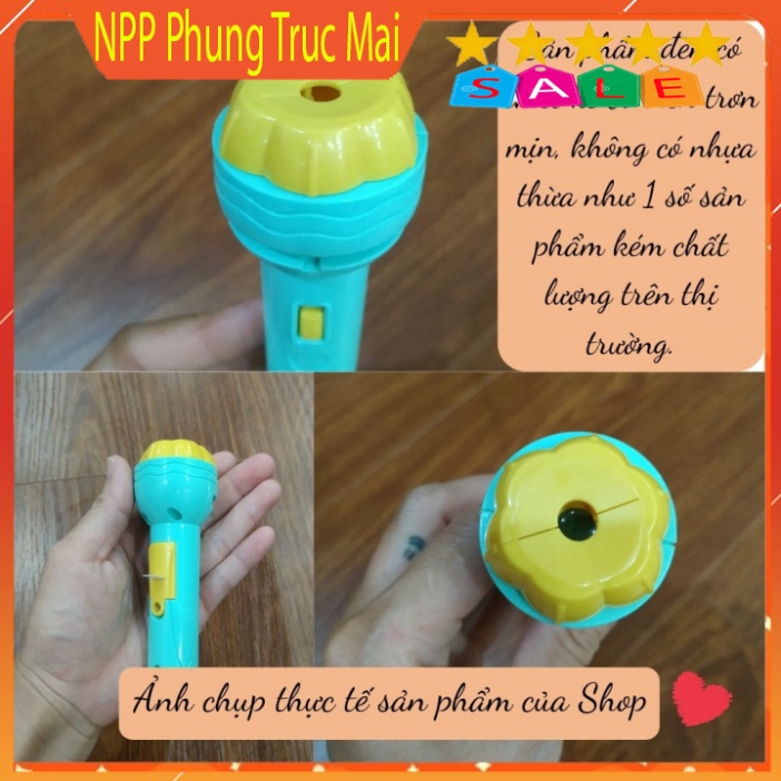 Đồ chơi Đèn pin chiếu hình cho bé chú chó cứu hộ và siêu nhân