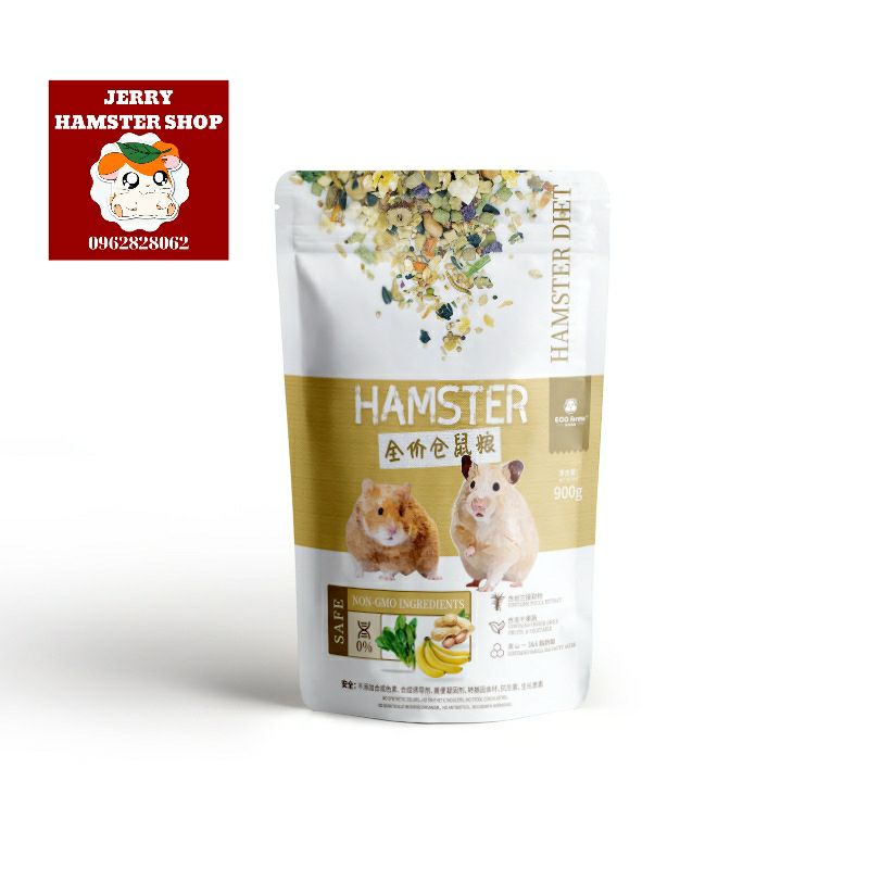 [Mã PET50K giảm Giảm 10% - Tối đa 50K đơn từ 250K] [EcoForest]Thức ăn 900g cho hamster Bear(Hsd 06/2022)