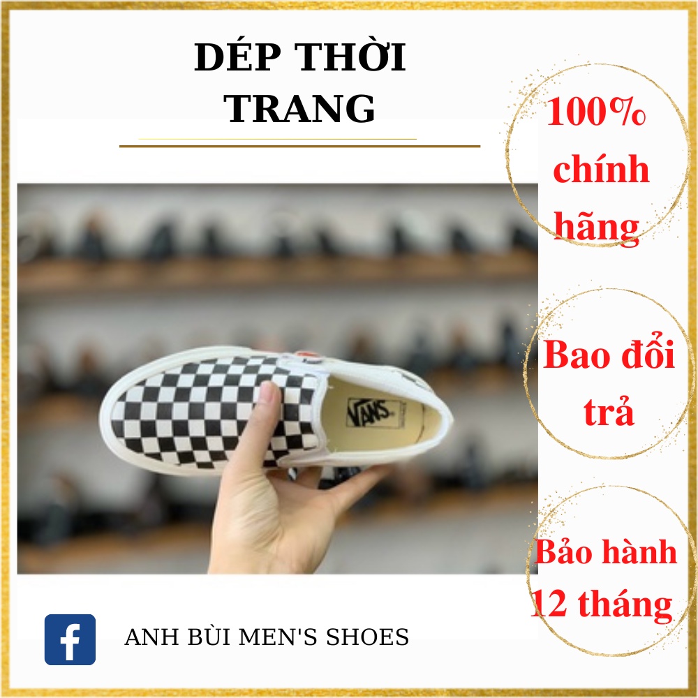 Giày van caro nam nữ, giày lười vải slip on chất liệu canvas dày dặn thoáng khí ⚡ Full box bill Hộp ⚡