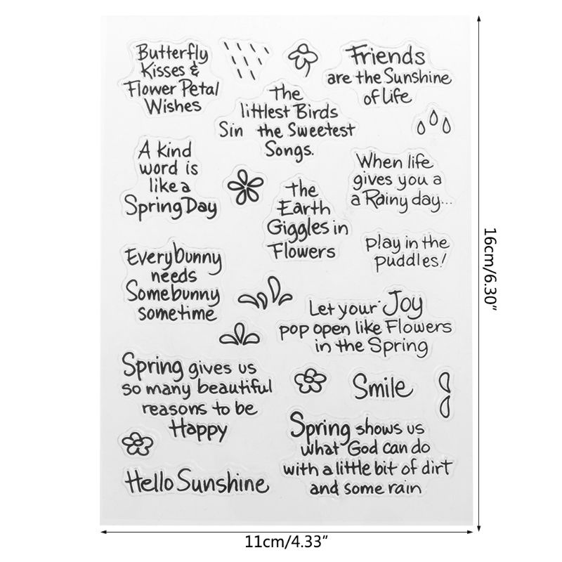 Tem Đóng Dấu Bằng Silicone Trong Suốt Cỡ Nhỏ Tiện Dụng