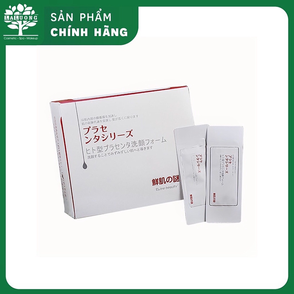 Ủ Trắng Face Nhau Thai Cừu Chuẩn Nội Địa Nhật Rwine Beauty Placenta Face Cleanser - Laluong