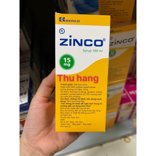 ZINCO Syrup bổ sung kẽm 100ml