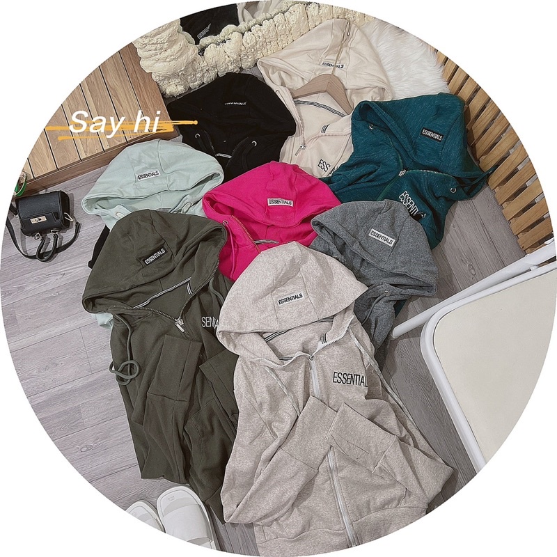 Áo khoác thun gân dày dặn xỏ ngón chống nắng ( kèm túi trong )