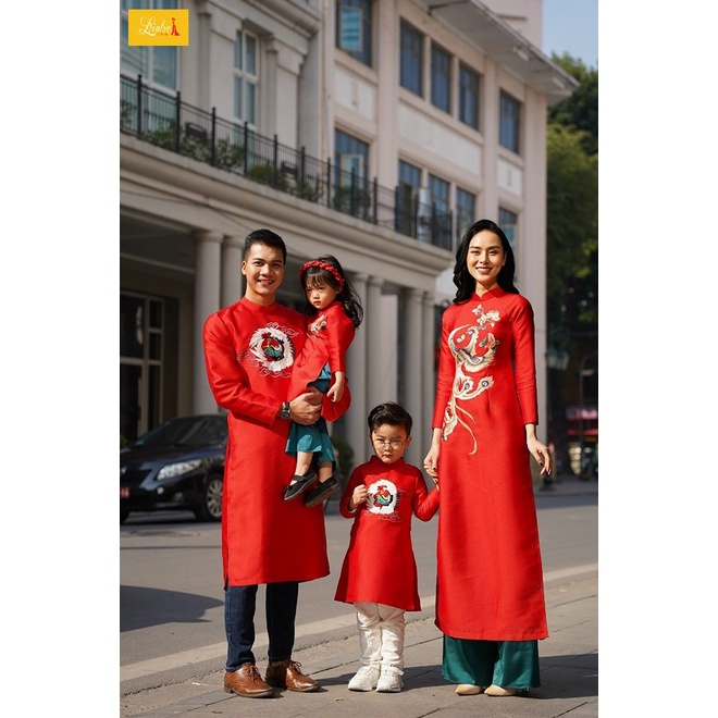 sét áo dài cách tân mẹ bé 🎀LINLEE🎀 Áo dài gia đình cao cấp đẹp sang chảnh. áo dài thiết kế | BigBuy360 - bigbuy360.vn
