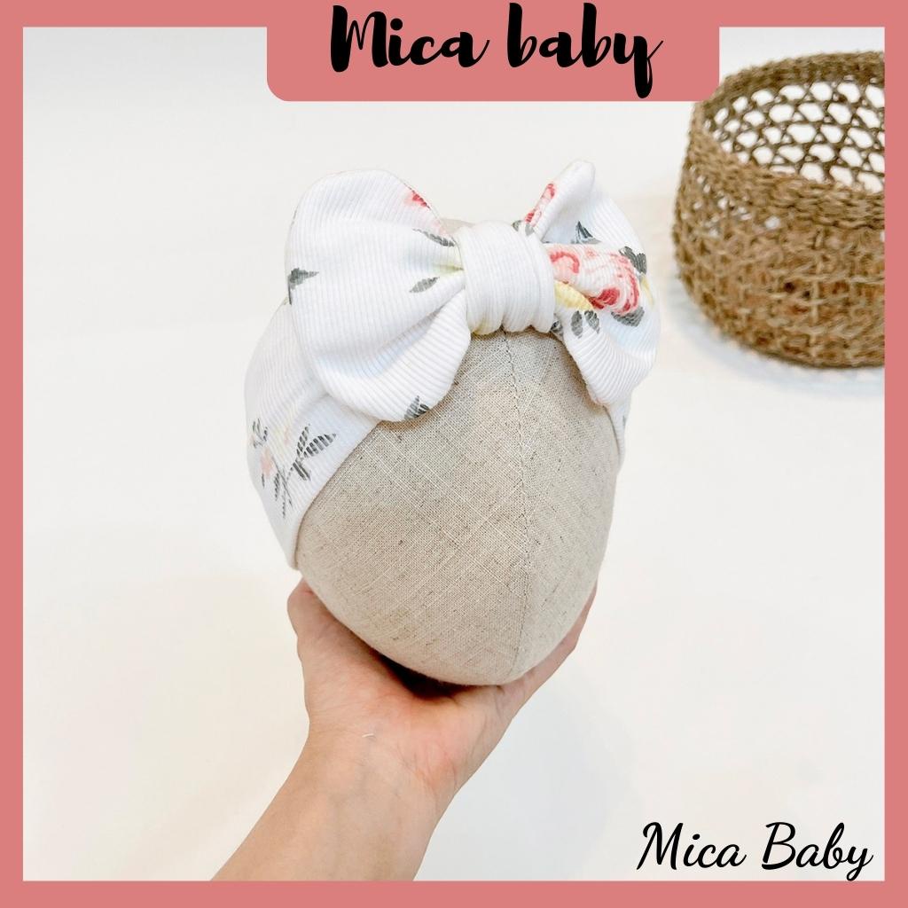 Băng đô mềm mại thoáng khí bản to dễ thương cho bé Mica baby BD04