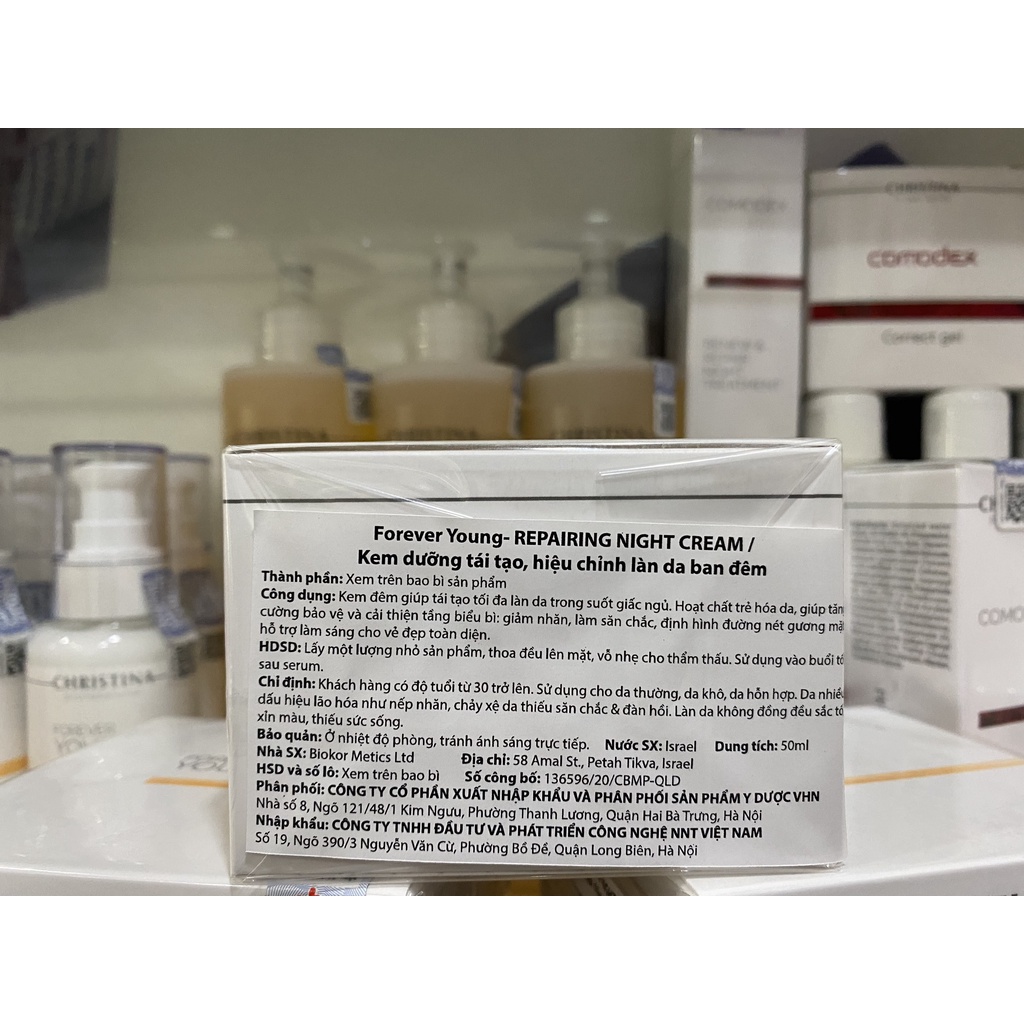 CHRISTINA Repairing Night Cream Forever Young – Kem dưỡng tái tạo, hiệu chỉnh làn da ban đêm