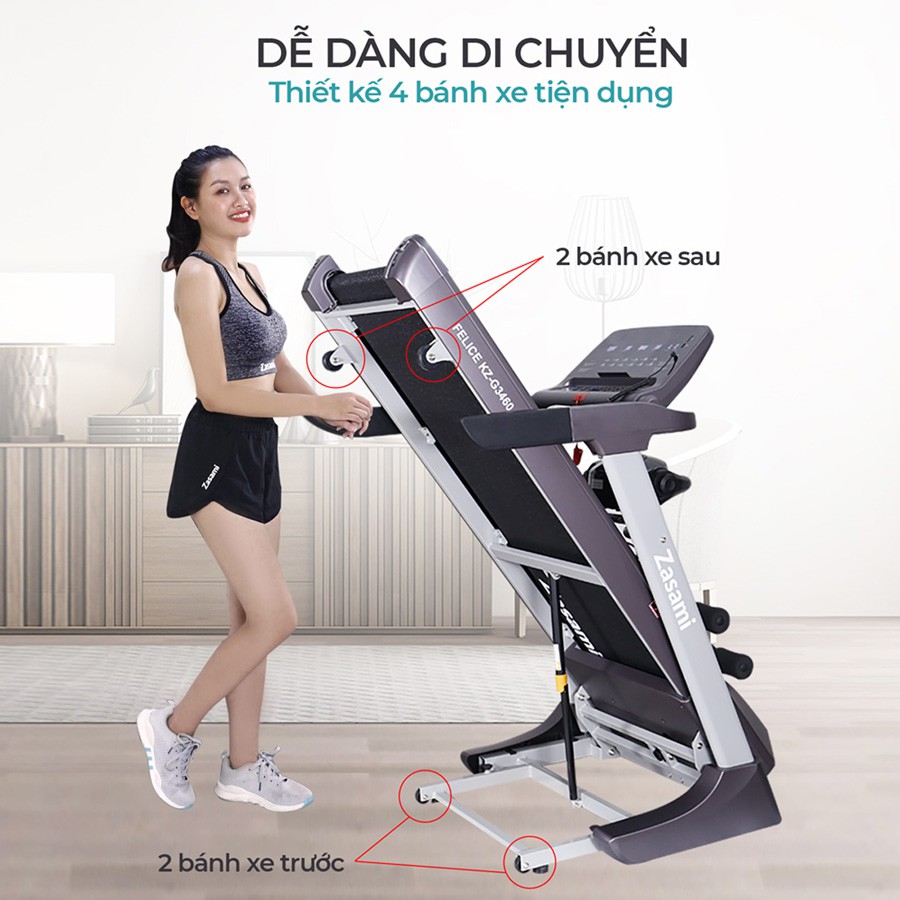 Máy chạy bộ điện Zasami FELICE KZ-G3460