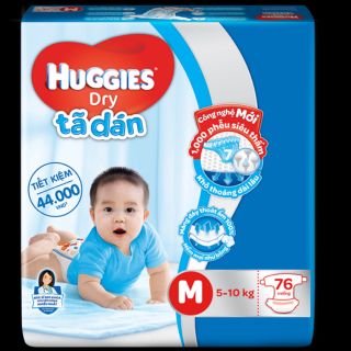 Bỉm dán huggies siêu đại các size m74, l68, xl62