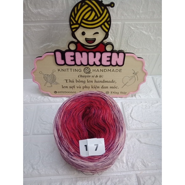 Sợi cotton pha chập loang Ombre