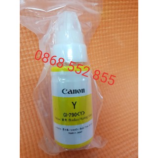 Mực in màu hãng Canon GI-790YL - màu vàng dùng cho máy Canon G1000, G2000, G3000