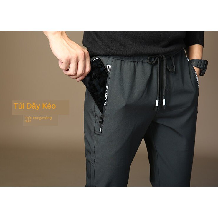 Quần jogger thể thao nam màu trơn vải mềm mịn | BigBuy360 - bigbuy360.vn