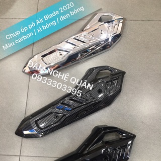 Chụp ốp pô Air Blade 2020 màu Carbon / Xi bóng / Đen bóng loại tốt mới 100% 💰 145,000 VND / 1 cái