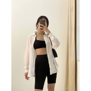 Áo sơ mi đũi mềm basic